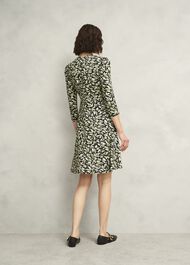 Elosie Jersey Dress, Navy Multi, hi-res
