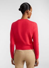 Michelle Cotton Cardigan, Rouge Pink, hi-res