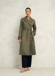 Rhian Shower Resistant Trench, Olive Green, hi-res