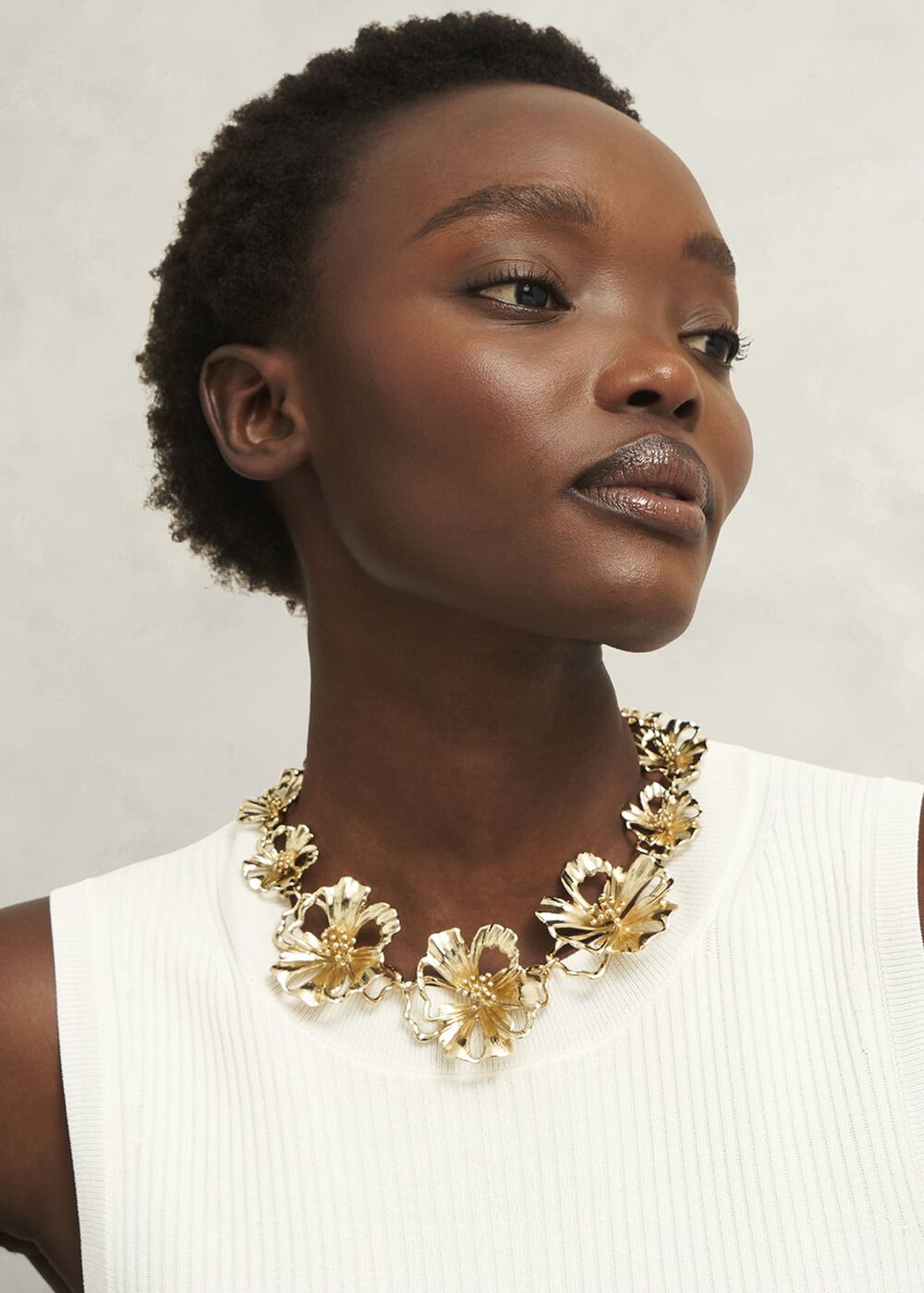 Samira Necklace, Gold, hi-res
