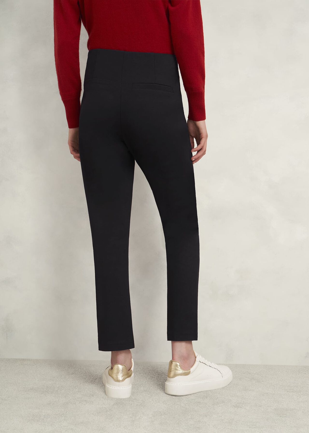 Lola Ponte Trousers, Black, hi-res