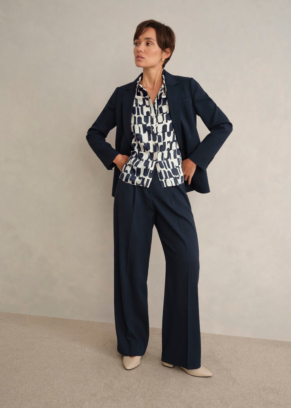 Velma Shirt, Blue Sandstone, hi-res