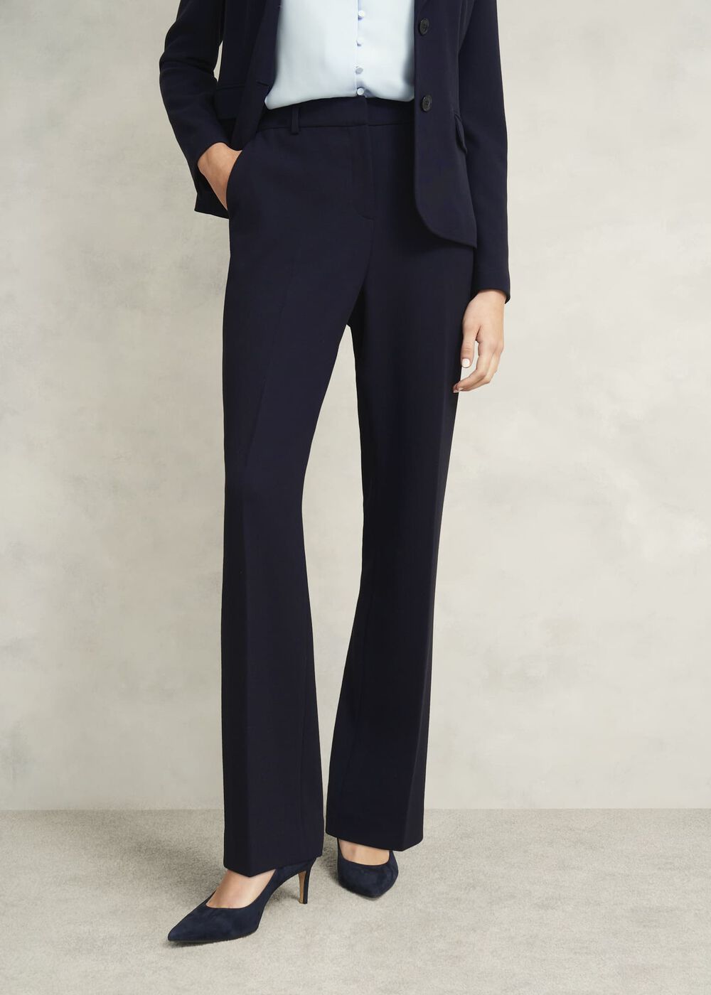 Aly Straight Pants, Navy, hi-res