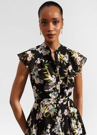 Petite Erica Dress, Black Multi, hi-res