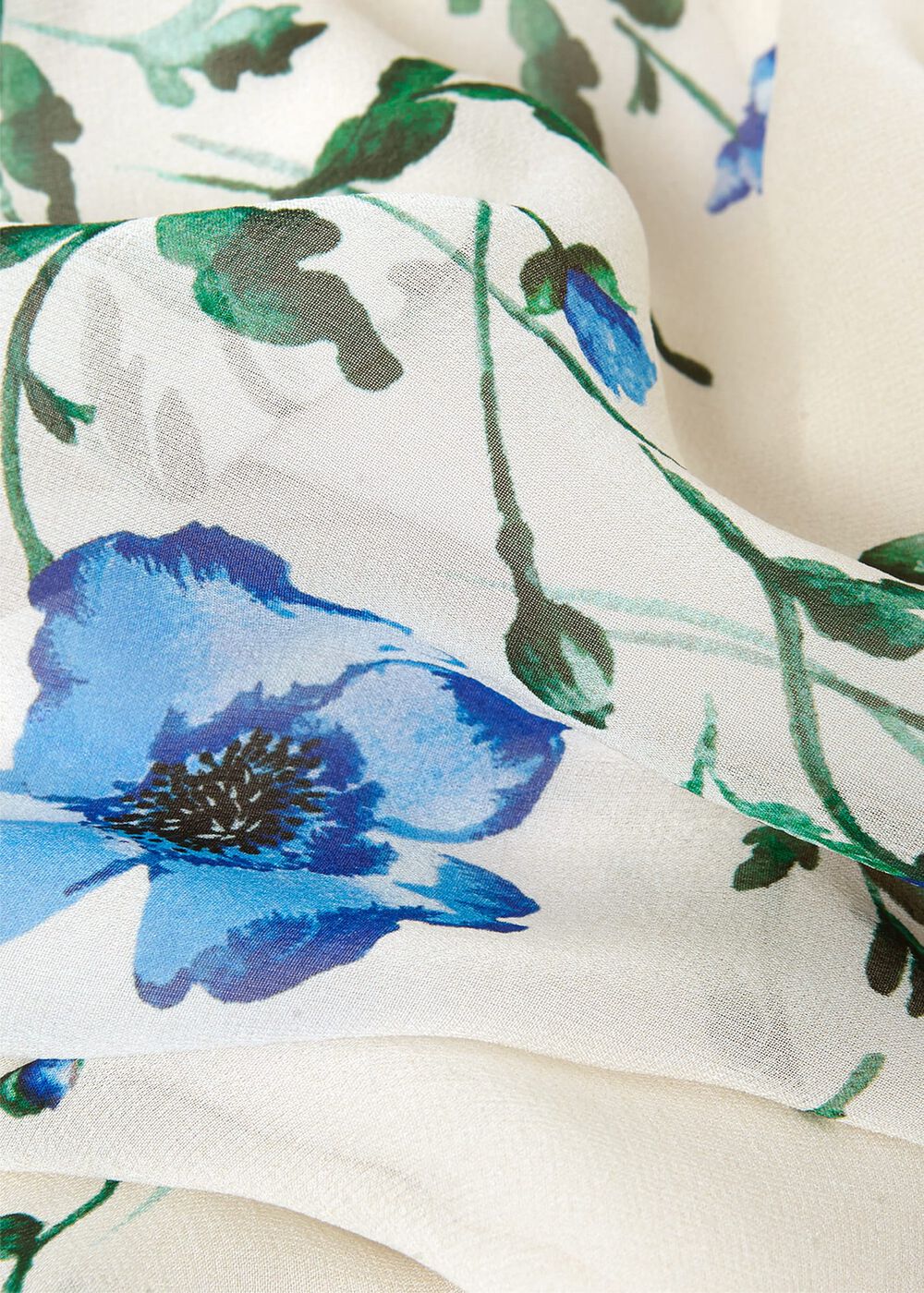 Renee Silk Floral Dress, Cream Multi, hi-res