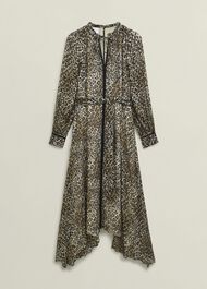 Aves Dress, Brown Multi, hi-res