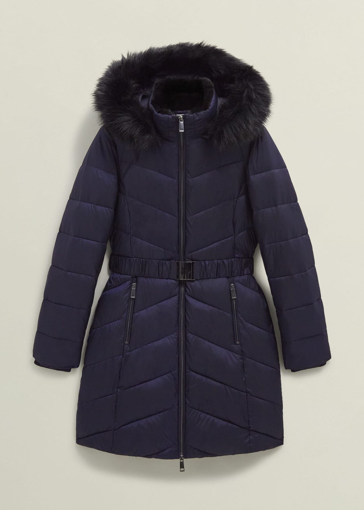 Petite Alis Puffer, Navy, hi-res