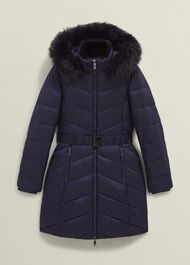 Petite Alis Puffer, Navy, hi-res