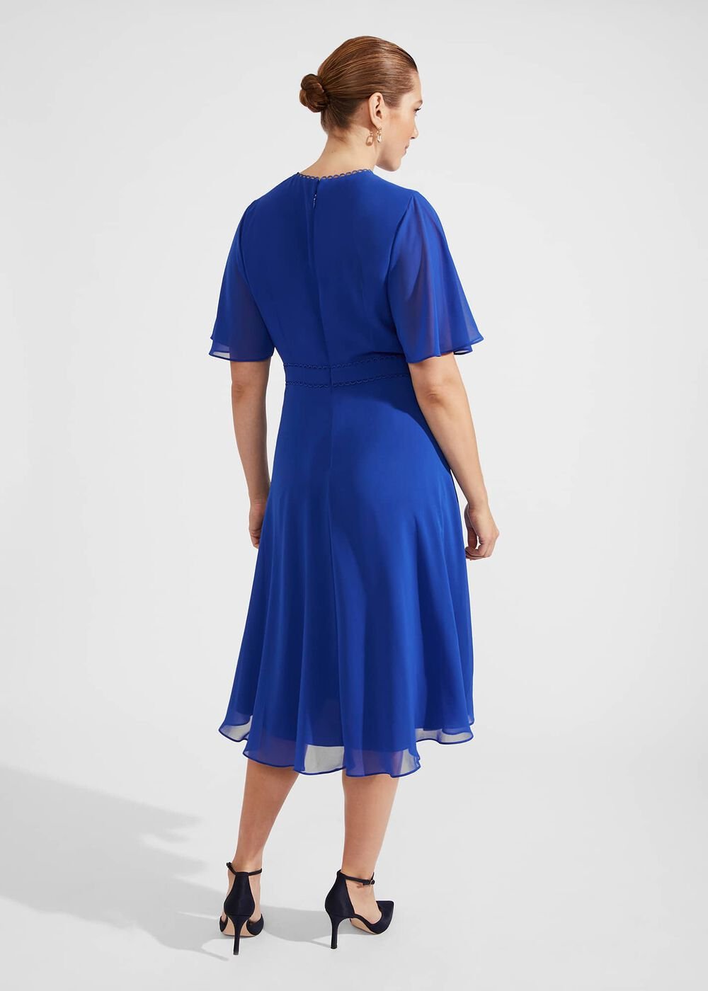 Petite Samara Fit And Flare Dress, Lapis Blue, hi-res