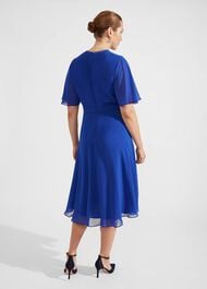 Petite Samara Fit And Flare Dress, Lapis Blue, hi-res