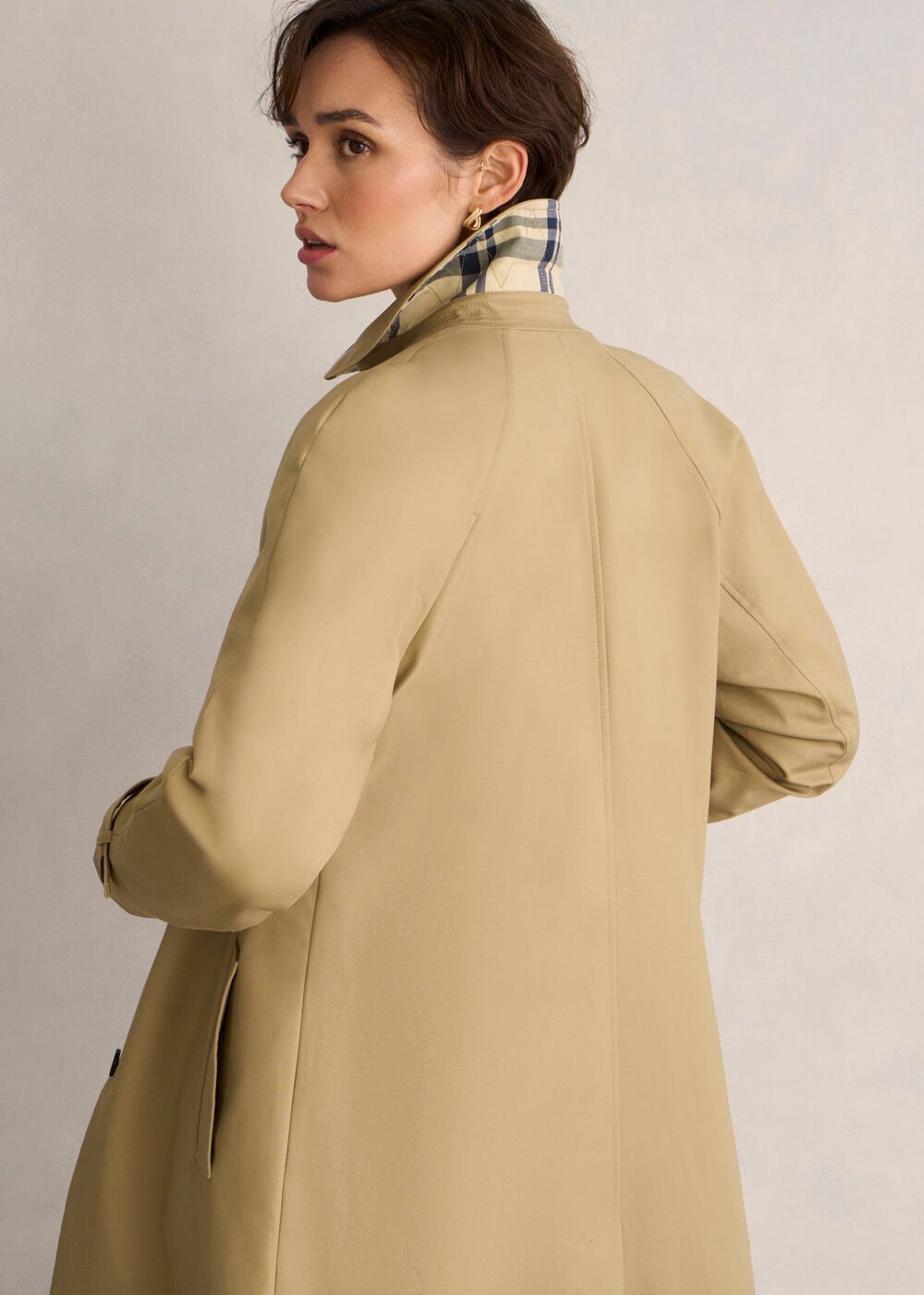 Vivienne Shower Resistant Trench Coat, Fawn Beige, hi-res
