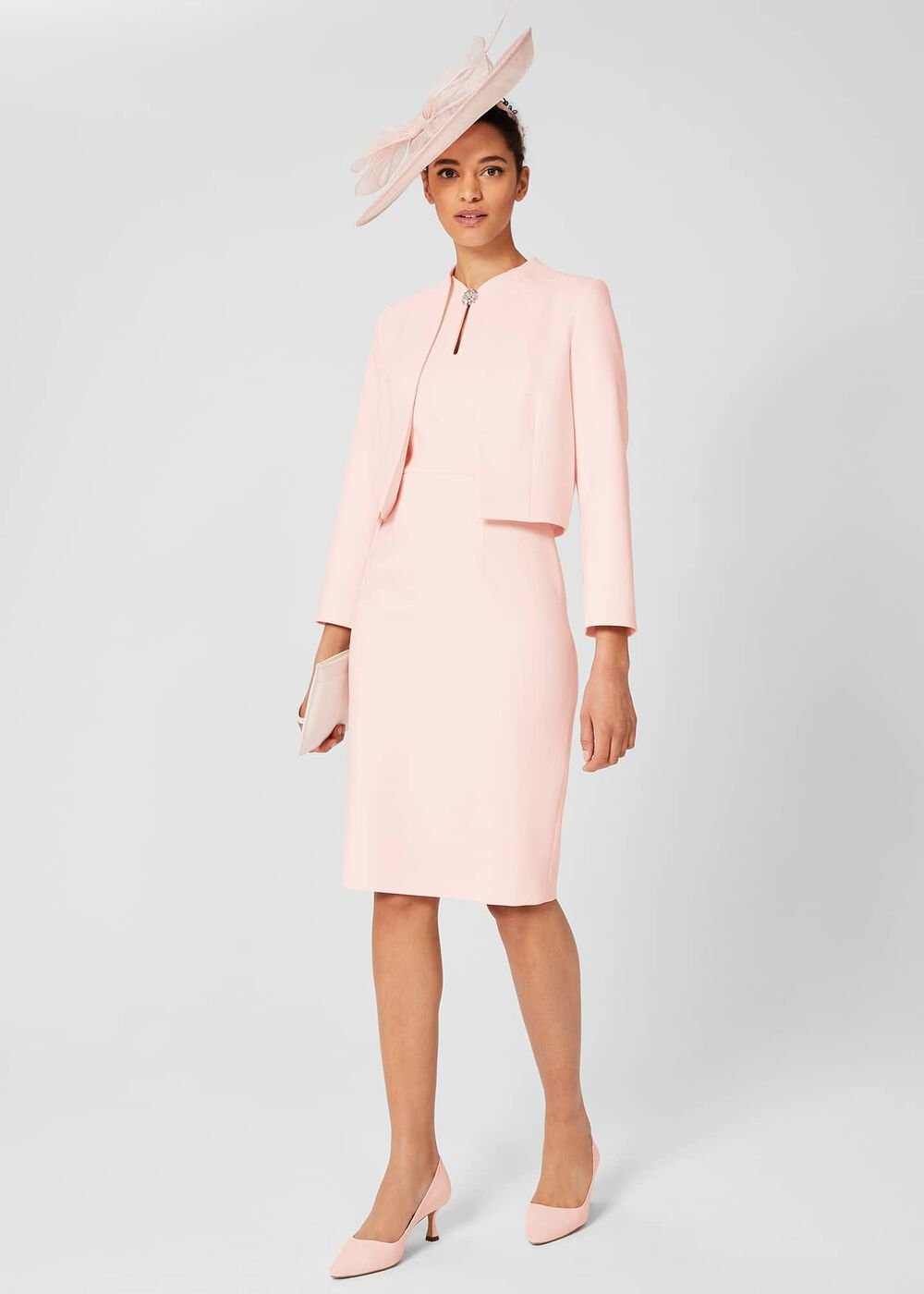 Esther Court Shoes, Pale Pink, hi-res