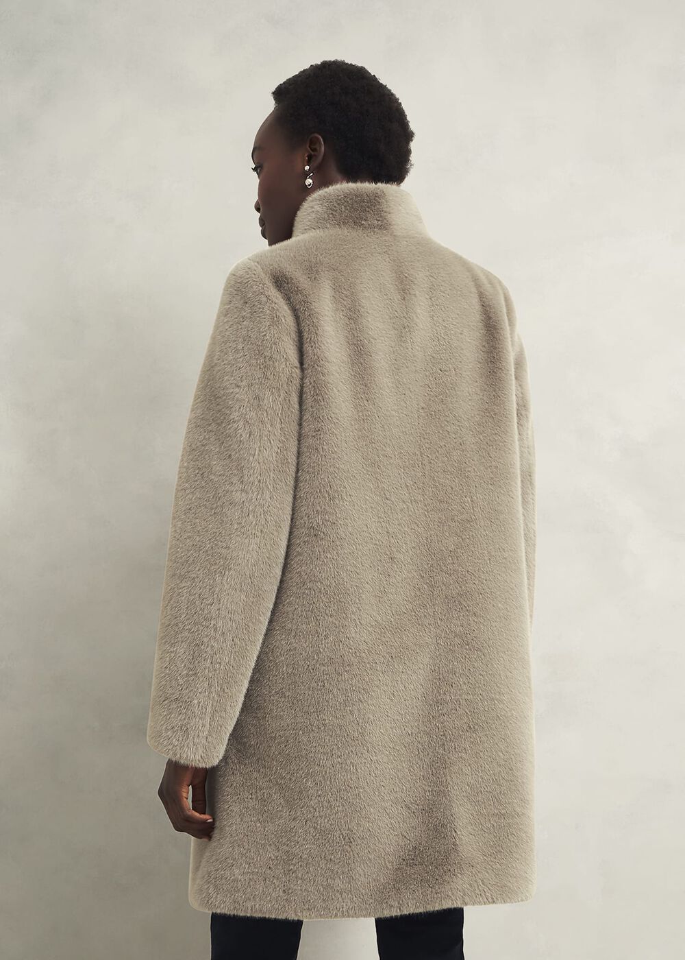 Tarini Faux Fur Coat, Mink, hi-res