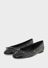 Diana Ballet Flats, Black Ivory, hi-res