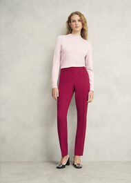 Petite Suki Tapered Pants, Hot Magenta, hi-res