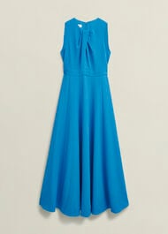 Jessa Twist Detail Dress, Bright Sky Blue, hi-res
