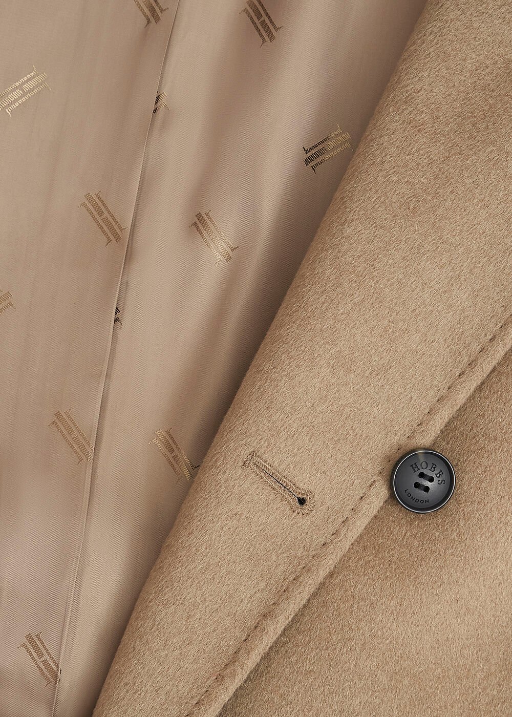 Livia Wool Wrap Coat, Neutral, hi-res