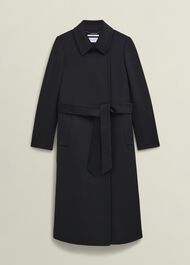 Petite Livia Wool Coat, Black, hi-res