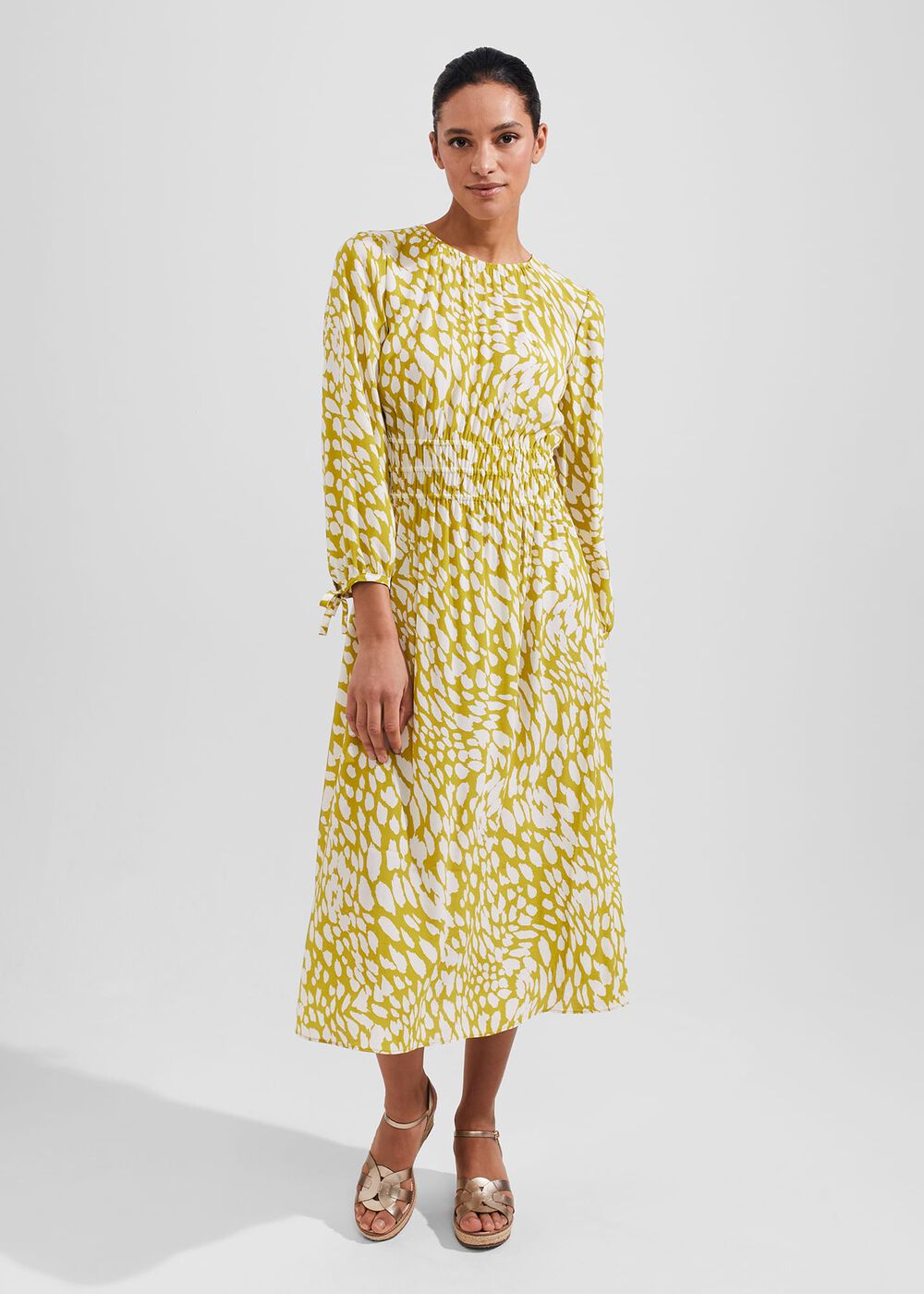 Meredith Dress, Light Olive, hi-res