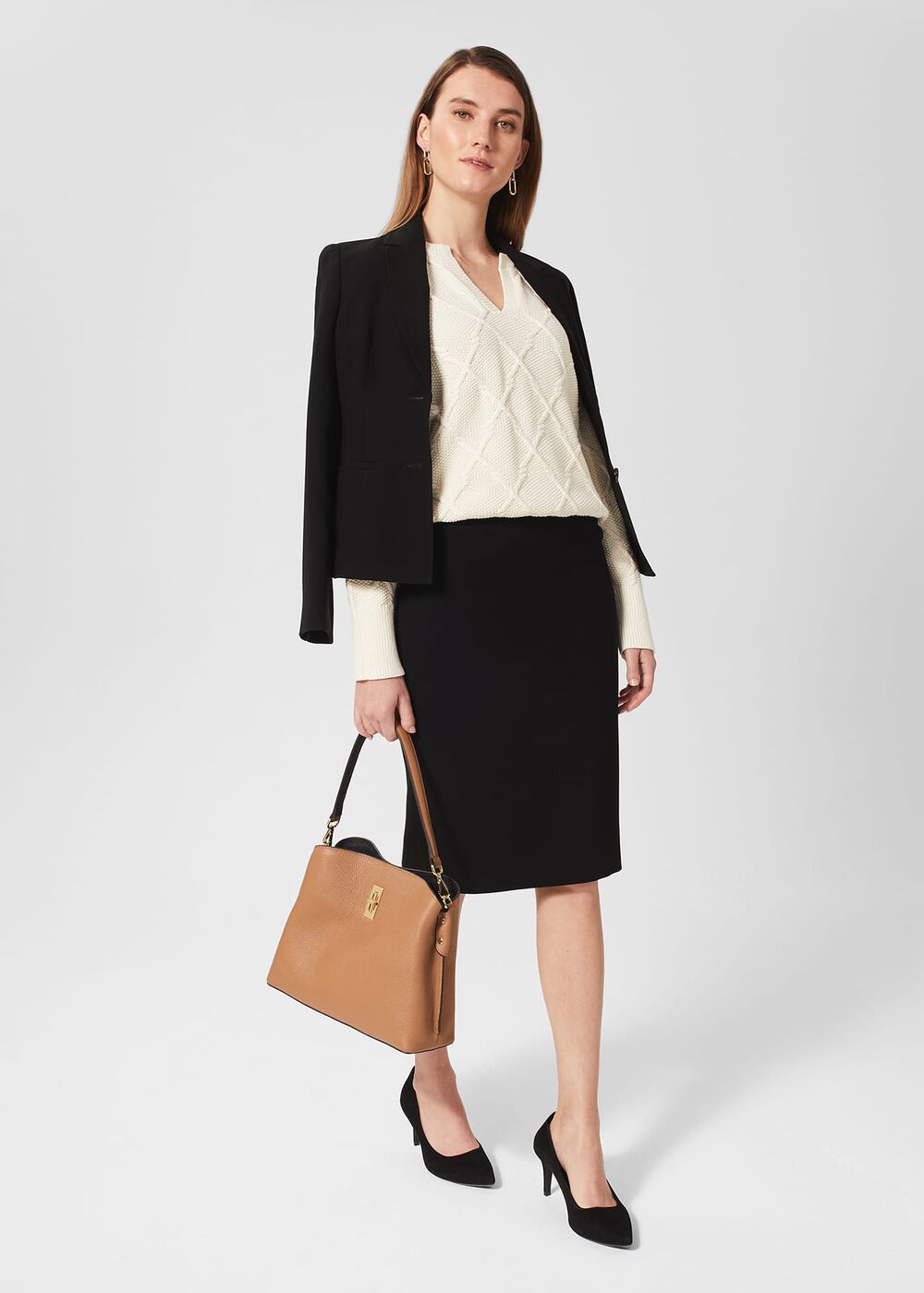 Petite Mel Skirt, Black, hi-res