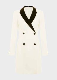 Exbury Dress, Ivory Black, hi-res