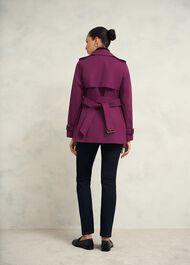 Adalee Trench Coat, Warm Plum, hi-res