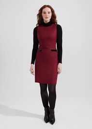Diane Wool Dress, Pink Multi, hi-res