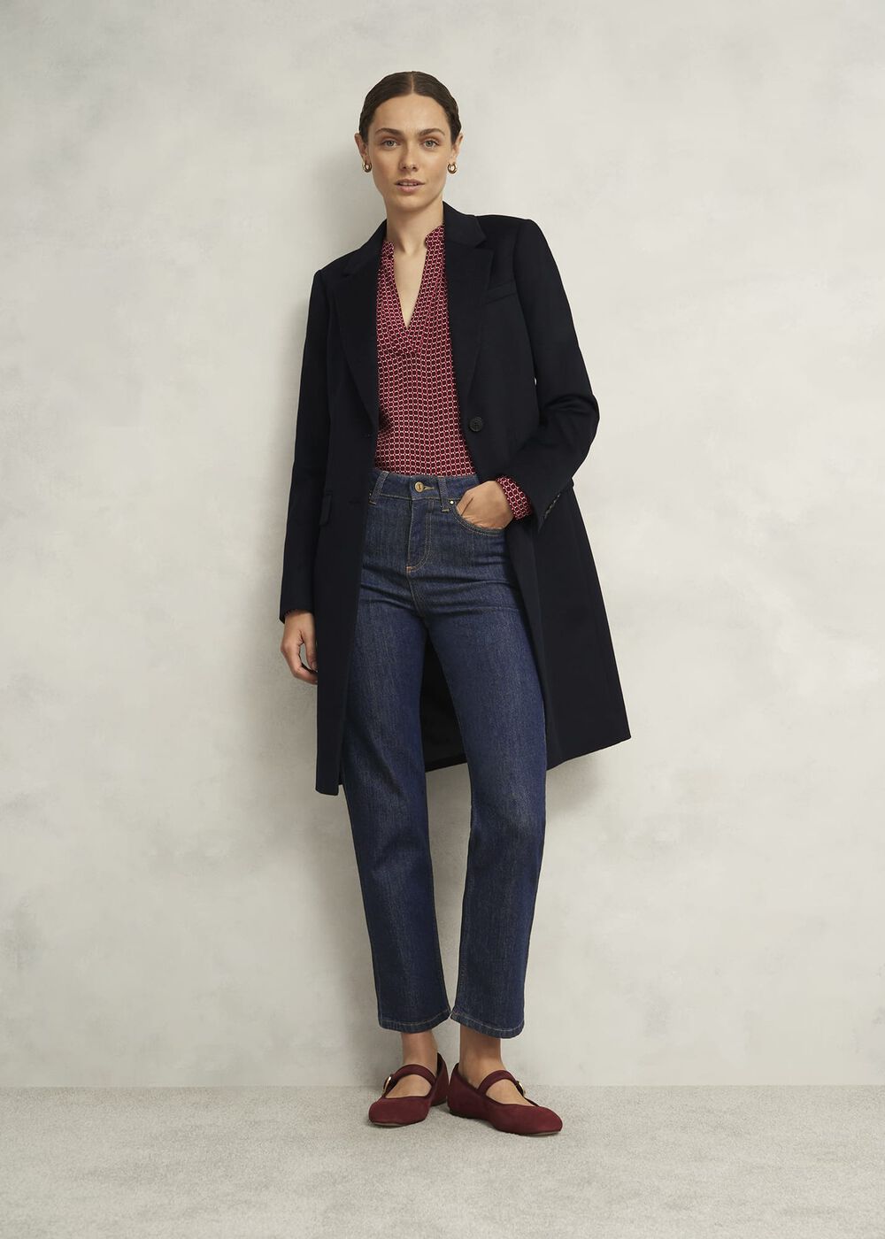 Shea Straight Jeans, Indigo, hi-res