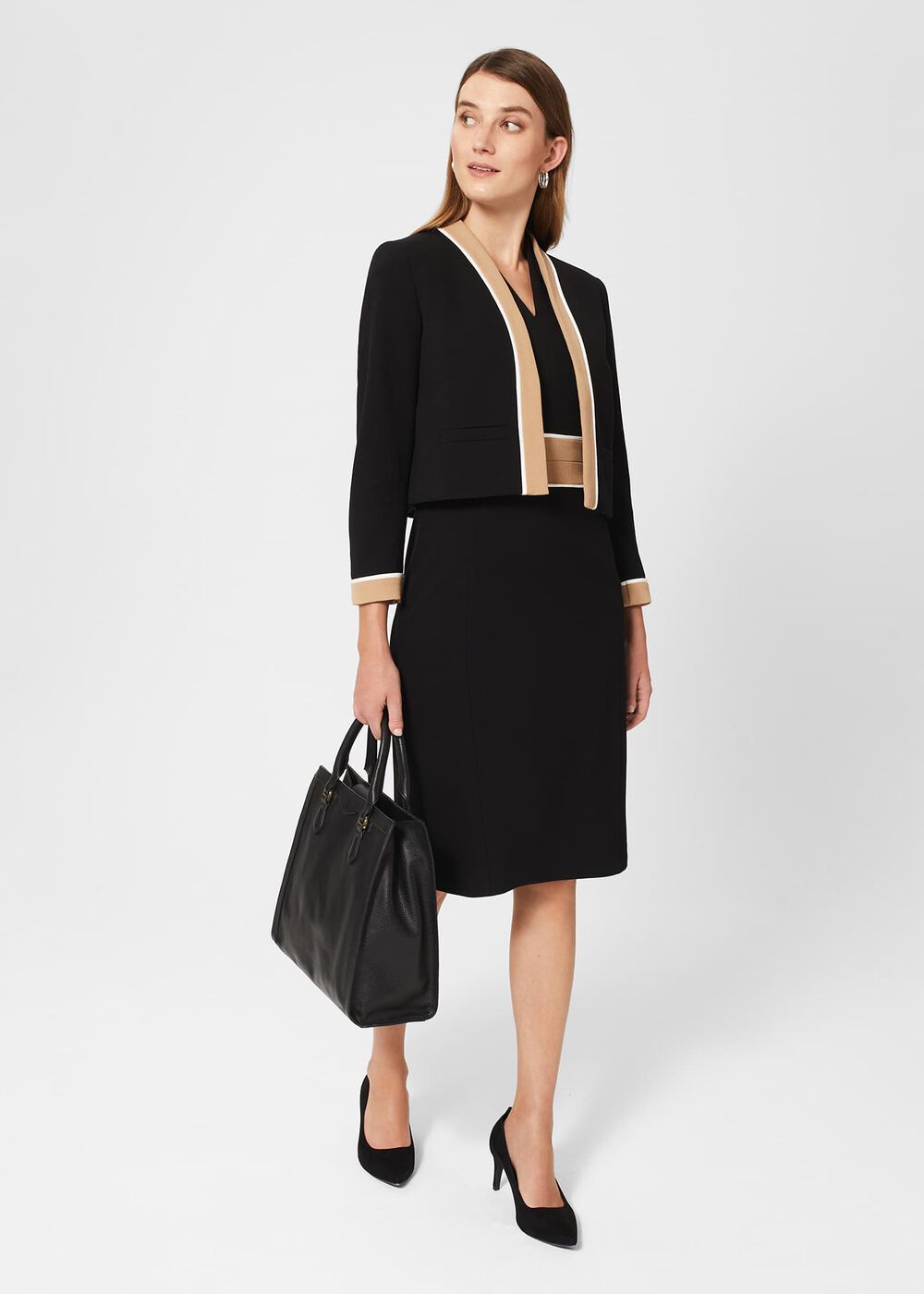 Fatima Dress, Black Camel, hi-res