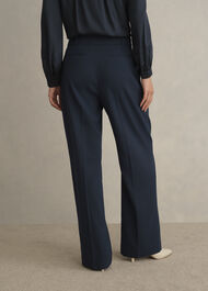 Lauren Wide Pants, Dark Slate Blue, hi-res