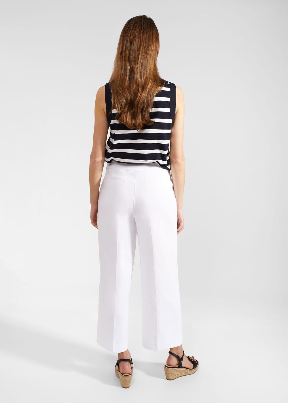 Simone Crop Pants, White, hi-res