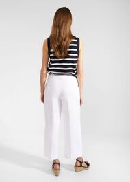 Simone Crop Pants, White, hi-res