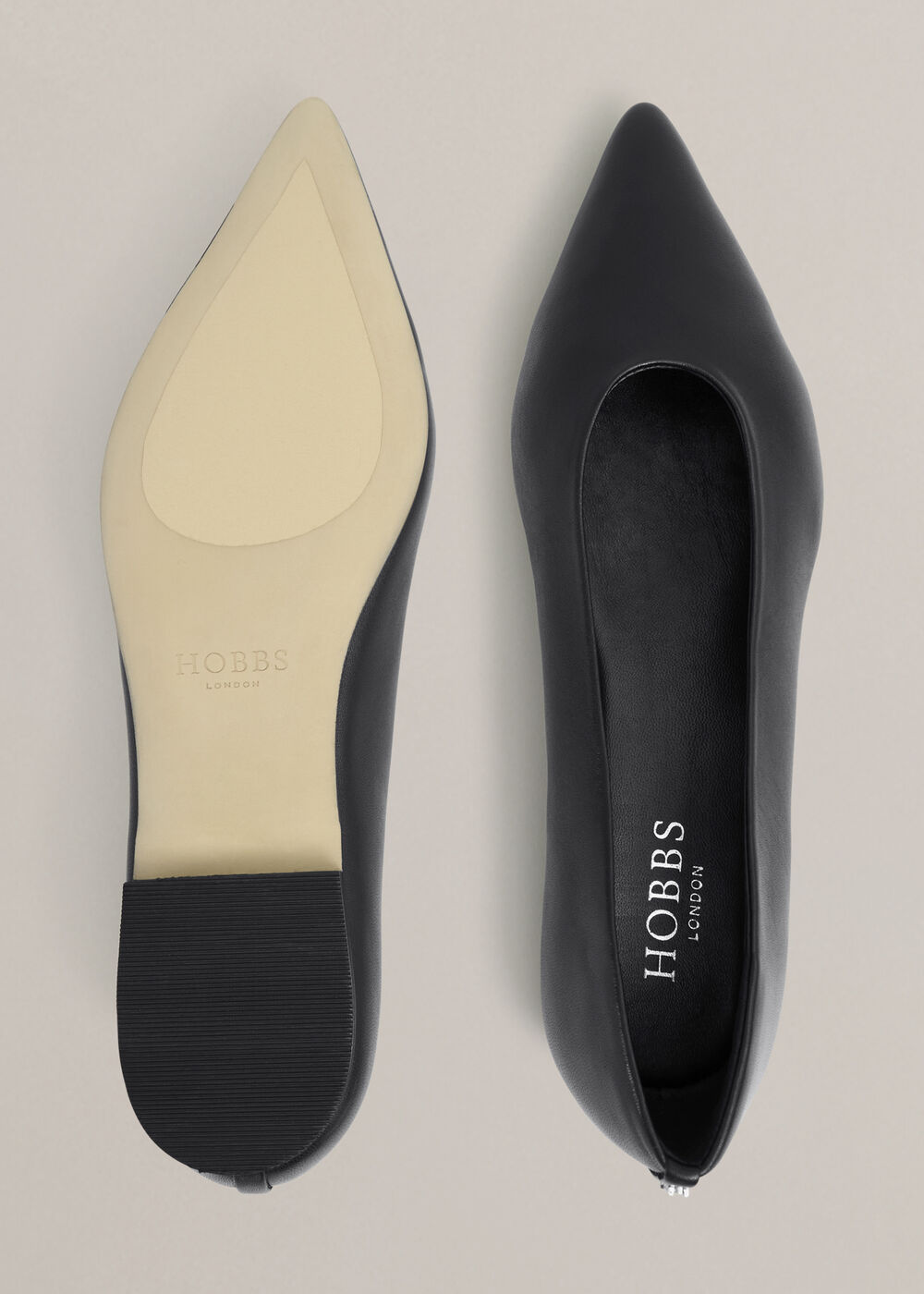 Valentina Ballet Flats, Black, hi-res