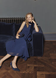 Kiki Hotfix Dress, Midnight Navy, hi-res