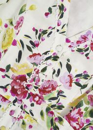 Petite Taylor Linen Dress, Ivory Multi, hi-res