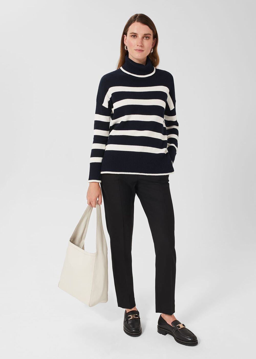 Filey Hobo Bag, White, hi-res
