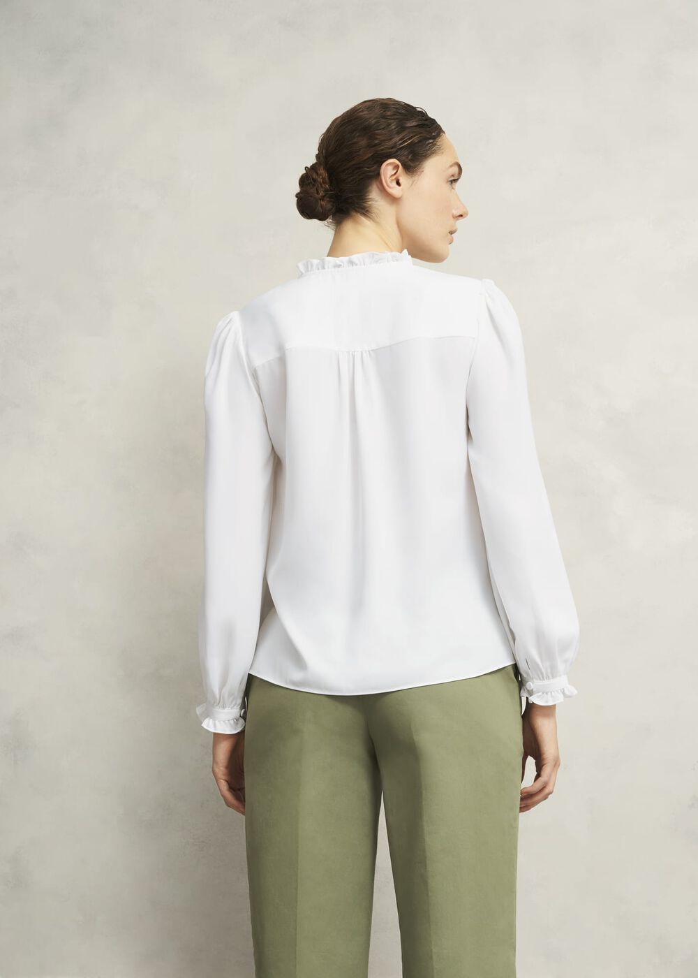 Ivory Rosalie Long Sleeve Blouse, Ivory, hi-res