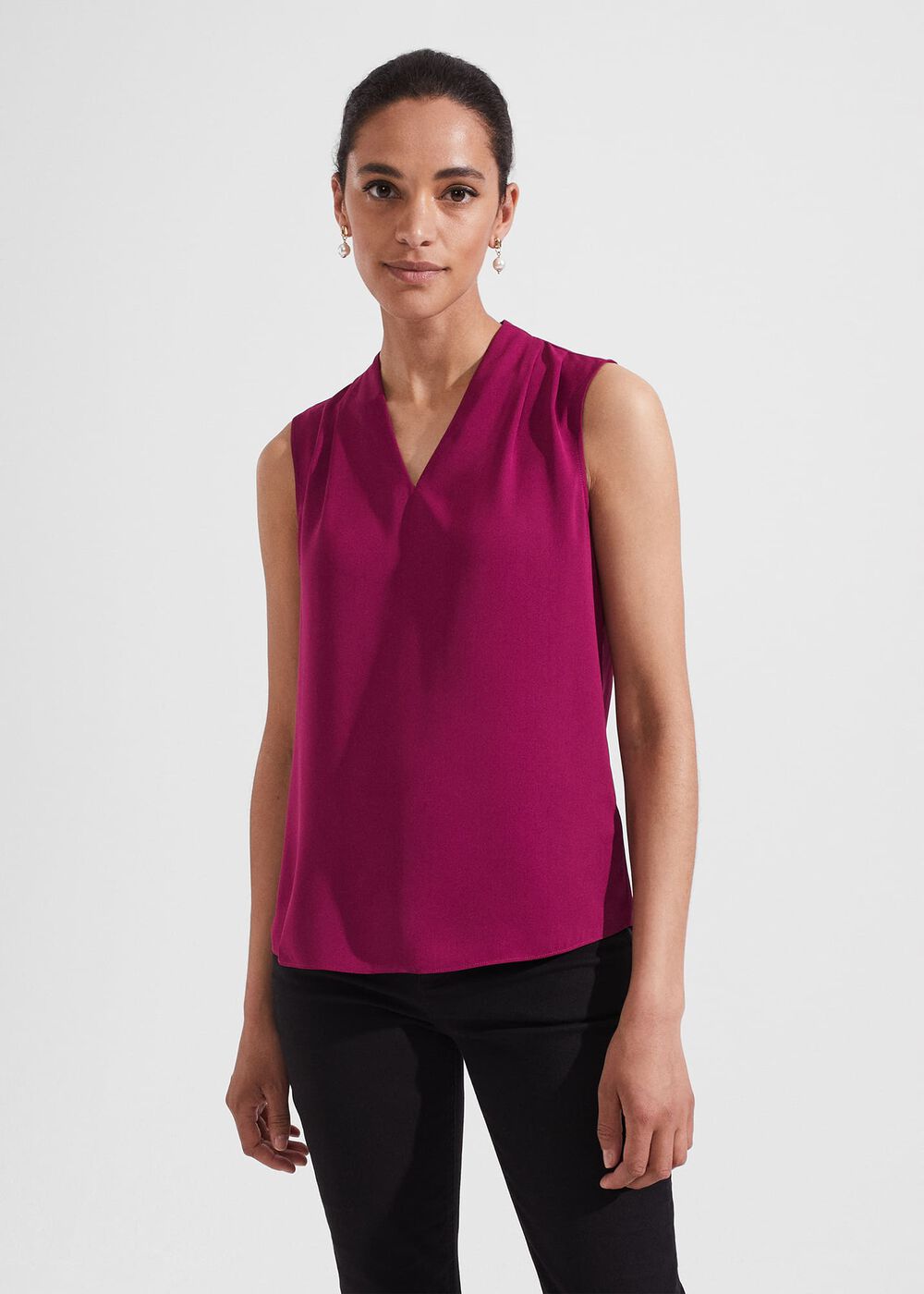 Nina Blouse, Plum Pink, hi-res