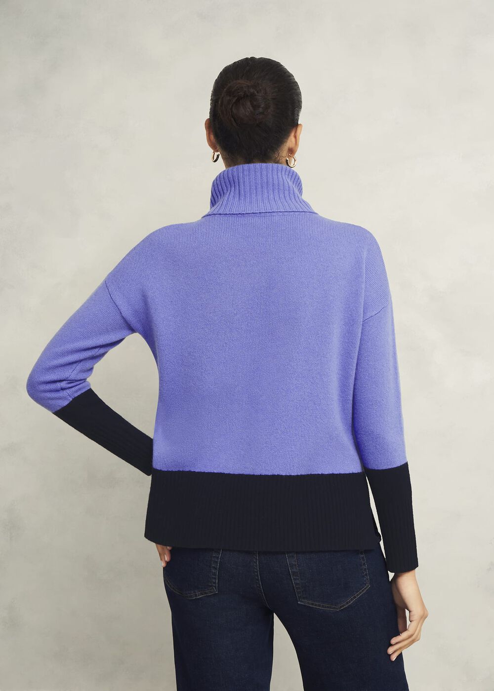 Melodie Wool Blend Jumper, Blue Hobbs Navy, hi-res