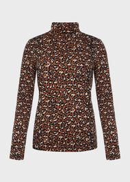 Mischa Turtle Neck, Brown Multi, hi-res