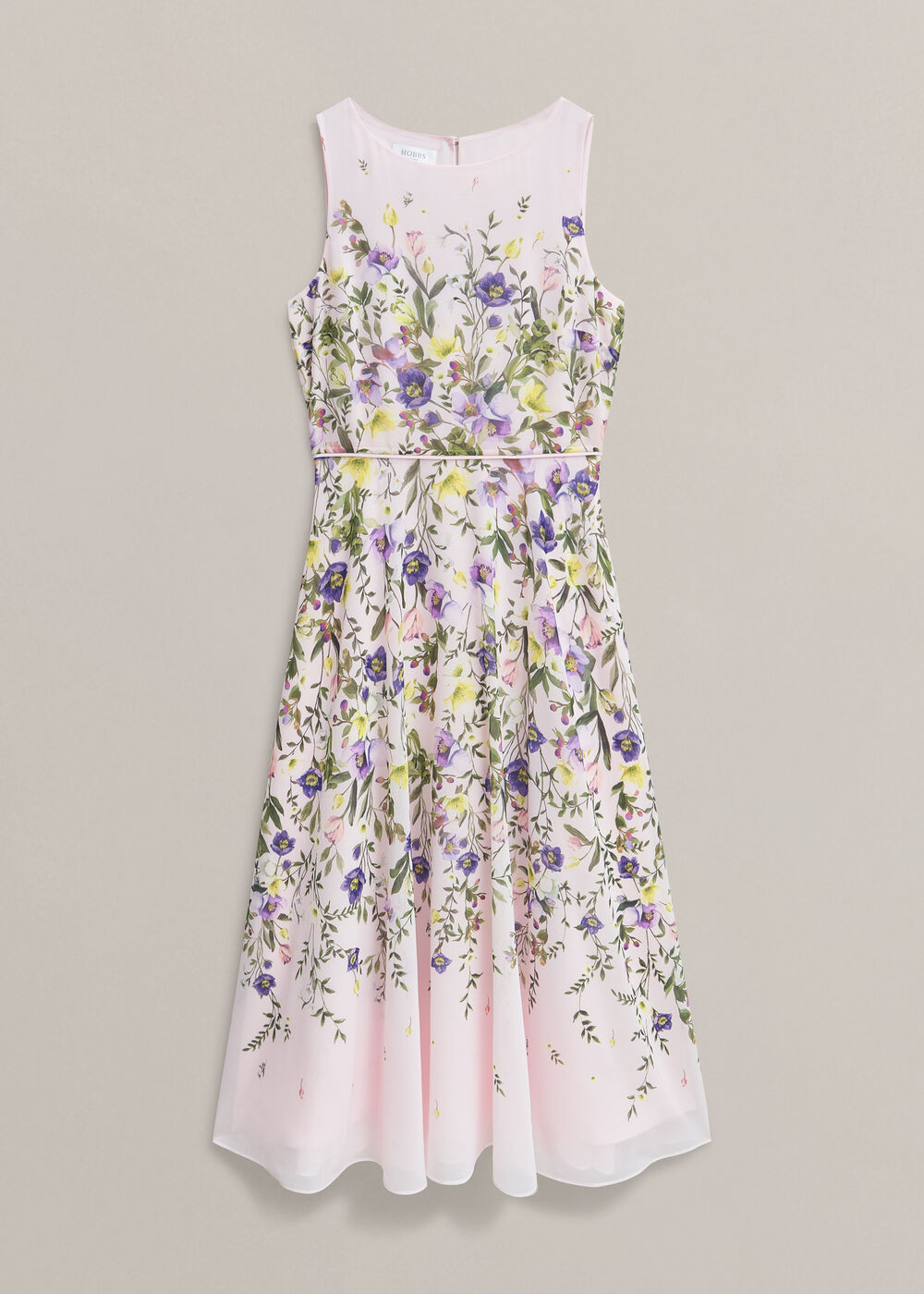 Carly Floral Dress, Pale Pink Multi, hi-res