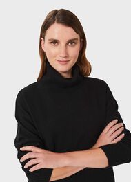 Dahlia Cashmere Sweater, Black, hi-res