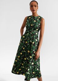 Tanya Dress, Black Multi, hi-res