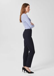 Laurel Tapered Pants, Navy, hi-res