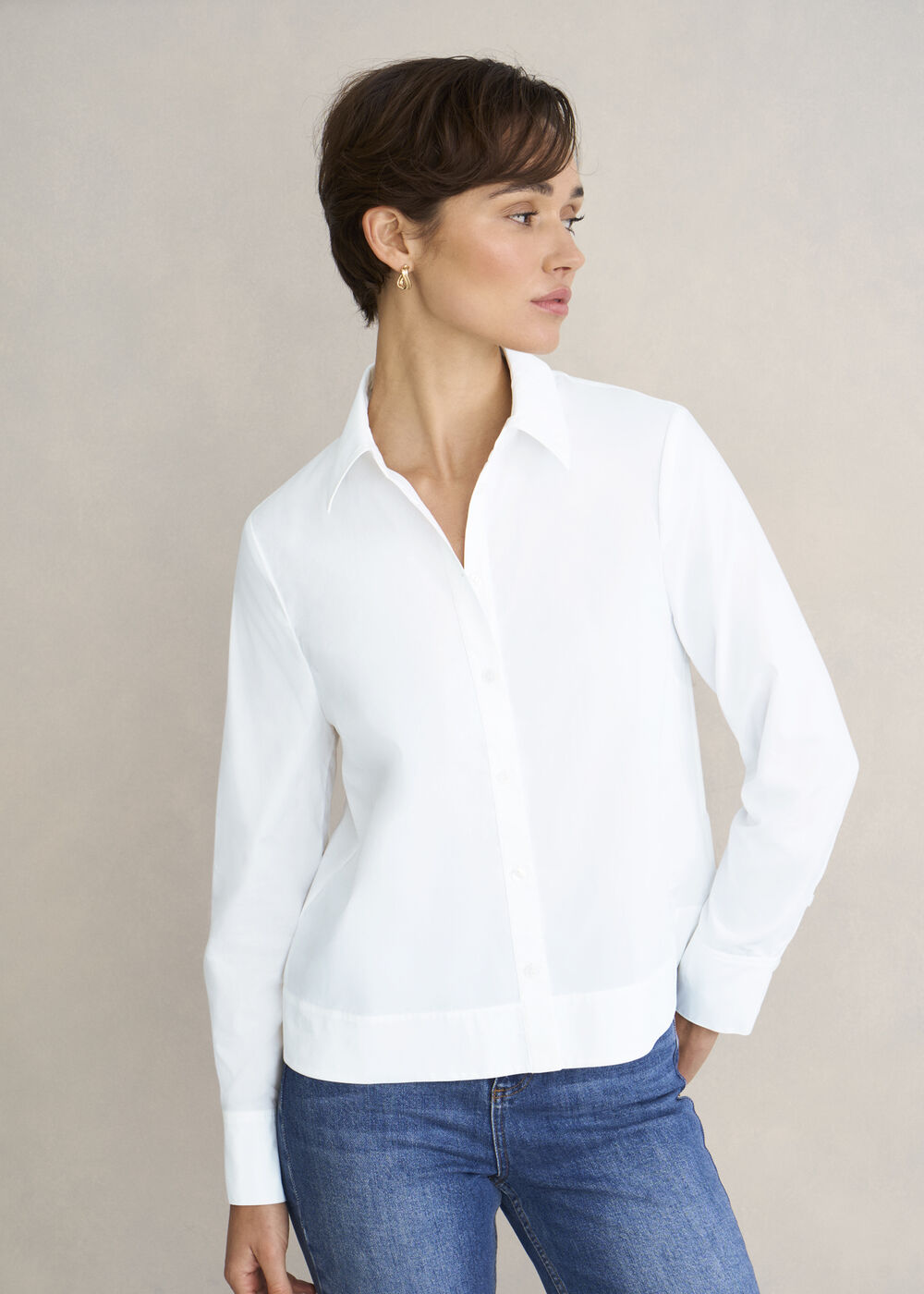 Andie Shirt, White, hi-res