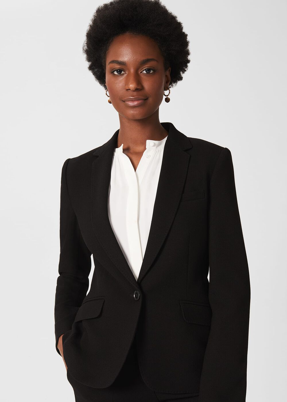 Petite Ophelia Jacket With Stretch, Black, hi-res
