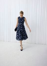 Ria Embroidered Floral Dress, Midnight Multi, hi-res