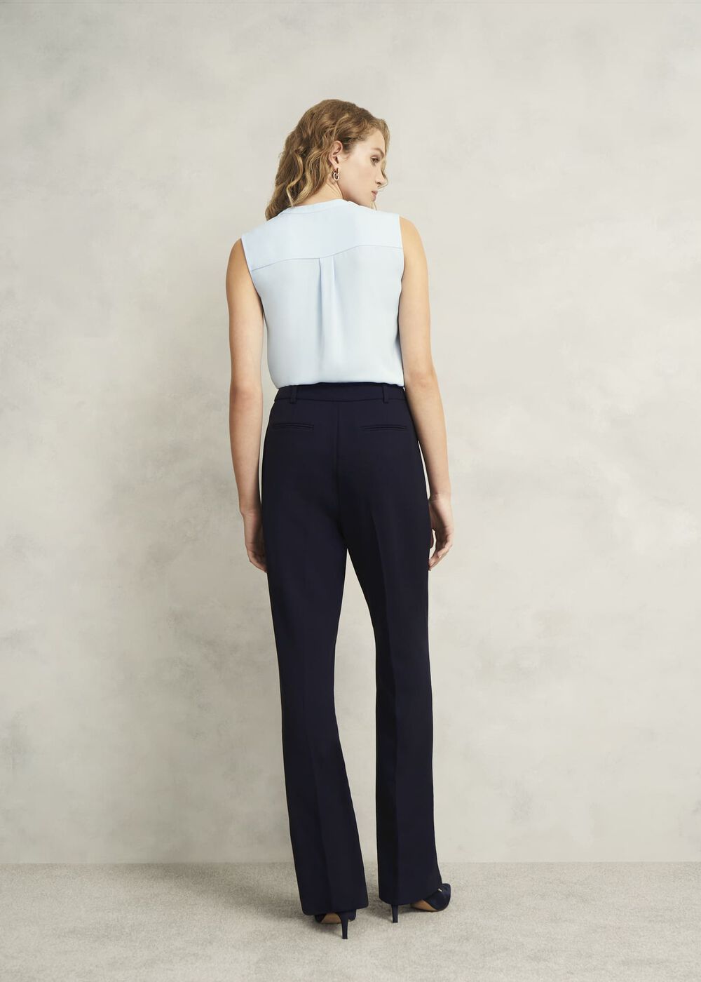 Aly Straight Pants, Navy, hi-res