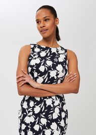 Moira Floral Shift Dress, Midnight Ivory, hi-res