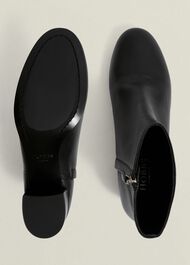 Evelyn Leather Ankle Boots, Black, hi-res